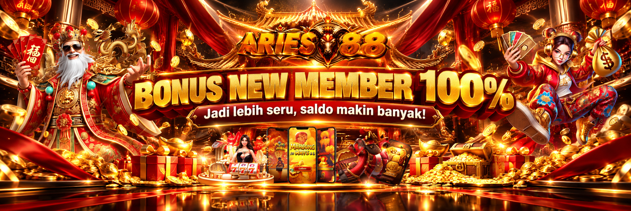 BONUS NEW MEMBER 100%